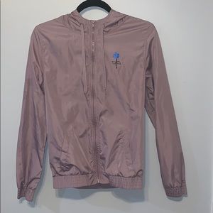 Purple mauve wind breaker/ lightweight jacket